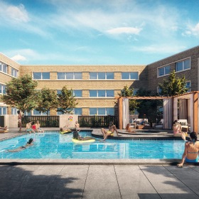 Rendering of the swimming pool 